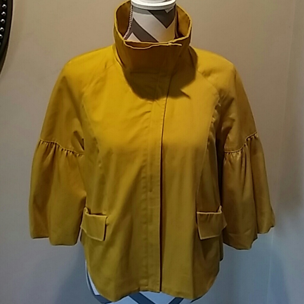 Mustard yellow swing blazer